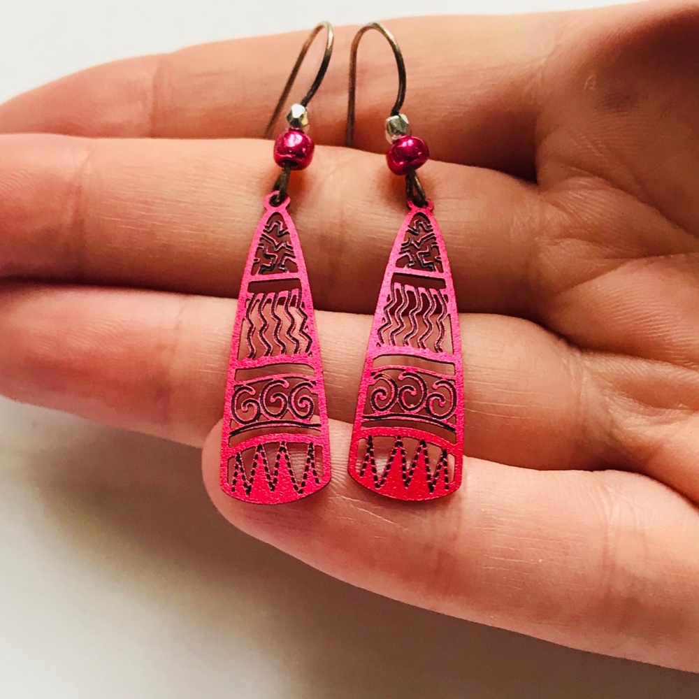 Metallic earrings